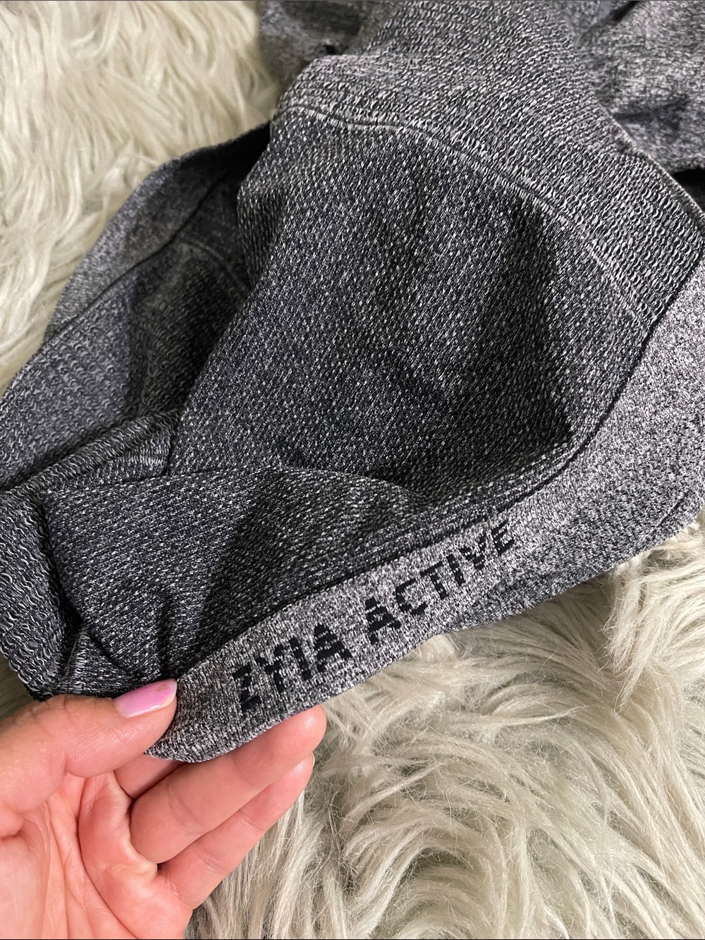 ZYIA Heather Charcoal Quarter-Zip Pullover - Picture 8 of 8